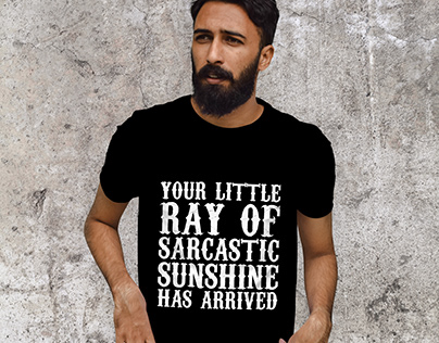 Sarcastic Sunshine: A Bold Ray of Wit funny t-shirt