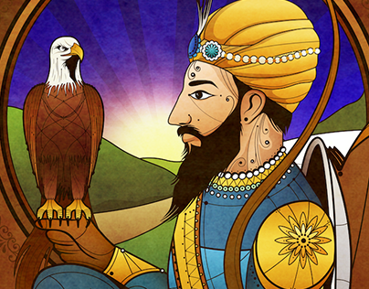Guru Gobind Singh Ji (Mughal rendition)
