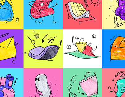 CARTOONS FOR WEB AND MOBILE INTERFACES