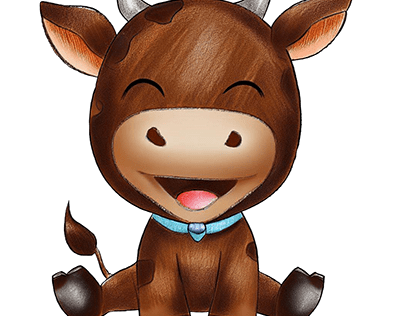 Cute Laughing Baby Cow Children's Book