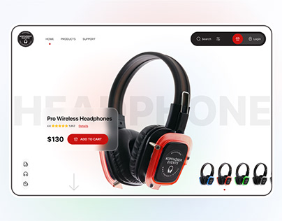 Project thumbnail - Landing Page | Headphone Store