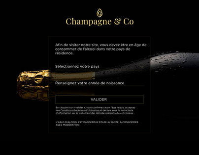 Création Maquette Fictive de Champagne de Luxe