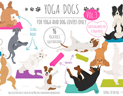 Yoga dogs collection (vol.3)
