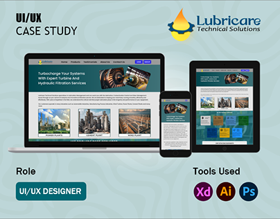 Project thumbnail - Lubricare Technical Solutions - UI/UX Case study