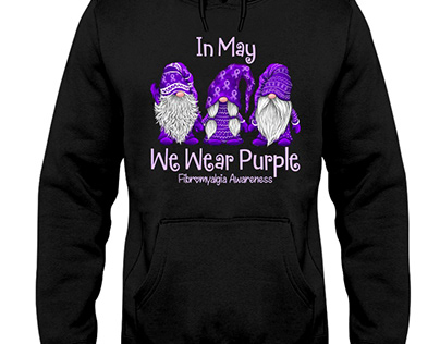 In May We Wear Purple Fibromyalgia Awareness Shirt