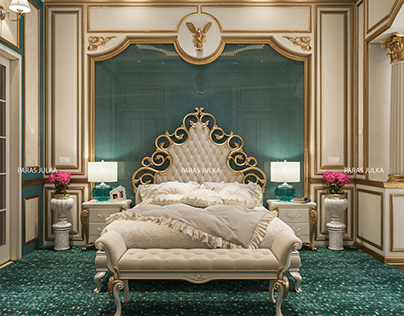 A Classic Roman Theme Bedroom ( luxury)