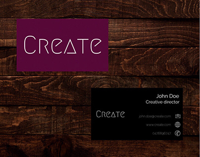 business card, Canva template