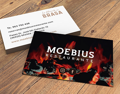 VISUAL IDENTITY and website for MOEBIUS Restaurant