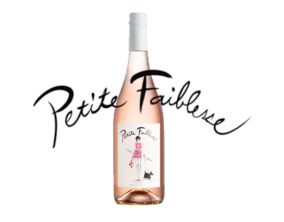 Förpackningsdesign vin - Petite Faiblesse Rosé