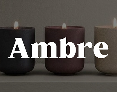 AMBRE Candle Branding and Packaging