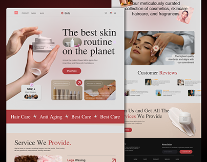 Skin Care - Landing Page Design