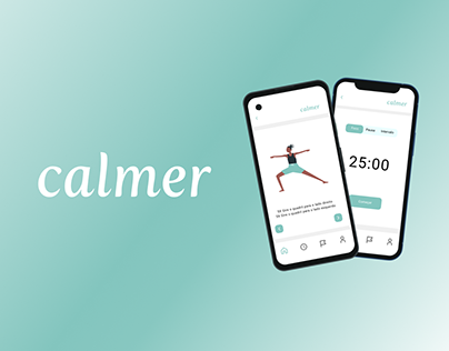 Aplicativo Calmer - UI/UX Design