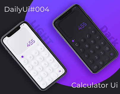 #DailyUI003-Calculator UI