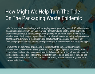 Packaging Waste Epidemic - UX Research