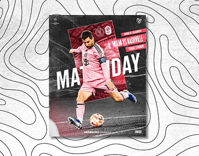 INTER MIAMI MESSI MATCHDAY POSTER