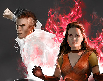 Age of Ultron: Scarlet Witch & Quicksilver on Behance