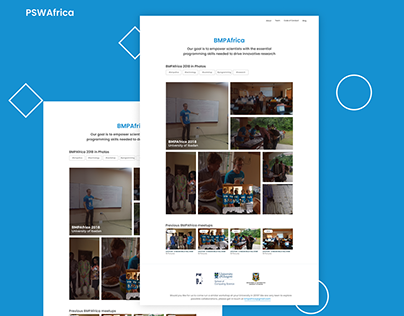 BMPAfrica Homepage Design