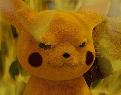 Pikachu made in Blender for practice