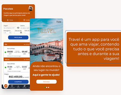 Travel app - UX/UI design