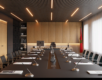 Meeting room in morocco , CGI