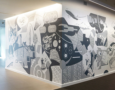 Technology Mural: Corporate Art Commission