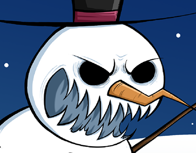 10 Minute Drawings - A Scary Snowman