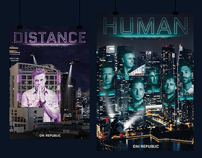 Project thumbnail - Posters for OneRepublic album "Human"