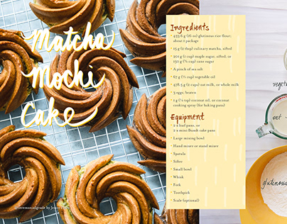 Matcha Mochi Cake Recipe