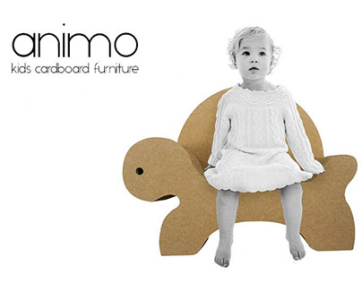 Animo - kids corrugated cardboard furniture line