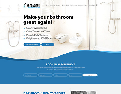 iRenovate Bathroom website