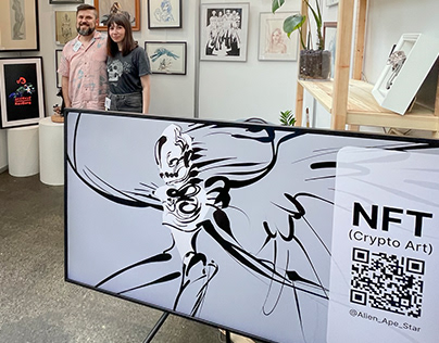 NFTs showcased at Art Nordic 2022