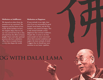 Dalai Lama Event Brochure Design