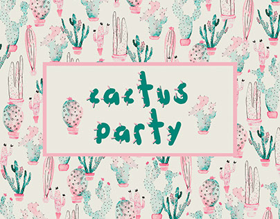 Pattern - Cactus Party! / Festa de Cactos!