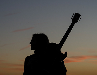 Guitar Sunset