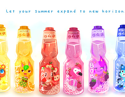 Ramune summer with Animal Crossing