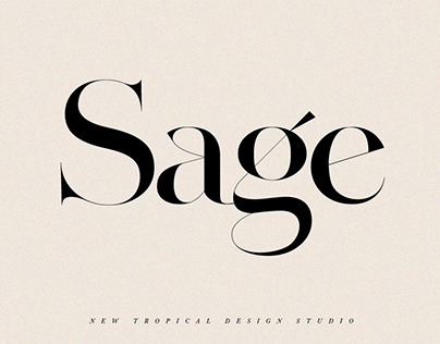 SAGE - Serif Font
