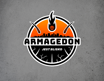 Armagedon Jest Blisko - Basketball team logo design