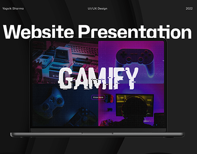 Website presentation - Gamify (Game rental application)