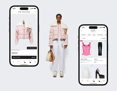 UX/UI design online store multi-brand fashion clothing