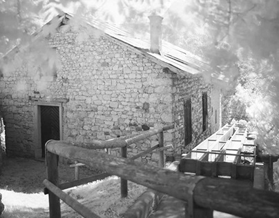 Hidden water mills in Lozzo di Cadore - Infrared