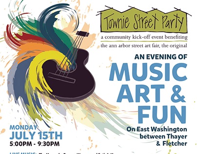 Townie Street Party Poster Flyer Design