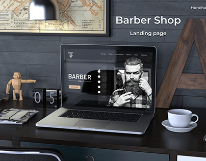 Barbershop landing page