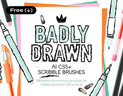 Scribble Brushes For Illustrator