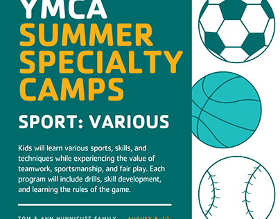YMCA SUMMER SPORTS CAMP ADVERTISING