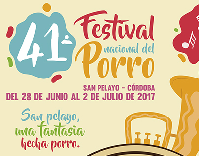 Festival nacional del porro 2017 - Cartel