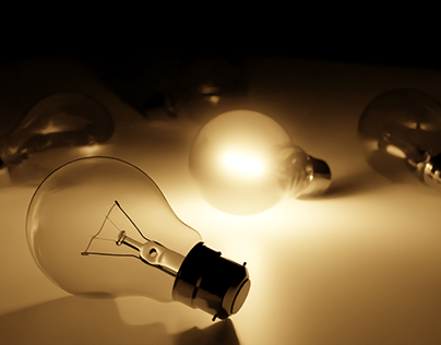 Lightbulbs in Dark (Blender Artwork)