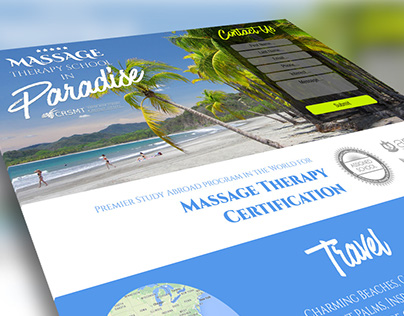 Landing Page for a Premium Costa Rica Massage School