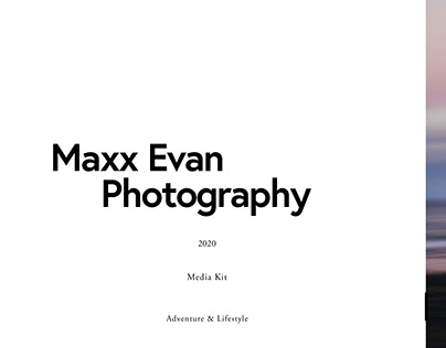 Maxx Evan Photography Media Kit 2020