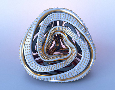 Abstract Pyramid Object 3D Model