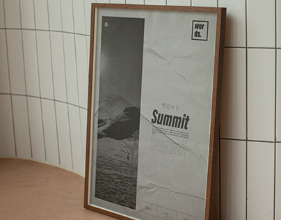 Ascending to Great Heights: A Graphic Summit Poster"